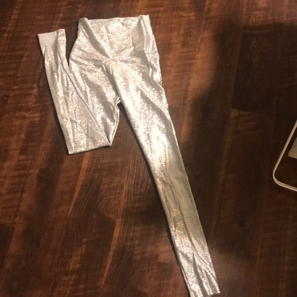 Emily hsu leggings silver